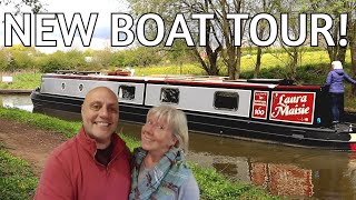 New Boat Tour  COME ONBOARD and take a look around our new Canal Narrowboat Tiny Home Episode 122 [upl. by Israeli]