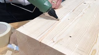 Knot Filler  Wood repair in pine wood [upl. by Pan]