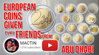 European coins given by my friends in Abu Dhabi ang MACTIN [upl. by Mccready97]