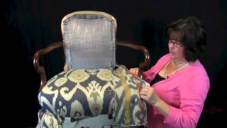 How To Upholster A Wooden Arm Chair  For The Upholstery Beginner [upl. by Noerb690]