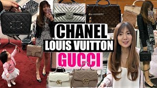 SHOP AND EAT WITH US  LV CHANEL GUCCI VALENTINO HMARTKOREAN FOOD  CHARIS [upl. by Richara]