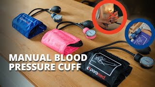 Instructions for measuring blood pressure How to use manual blood pressure cuff [upl. by Honig260]