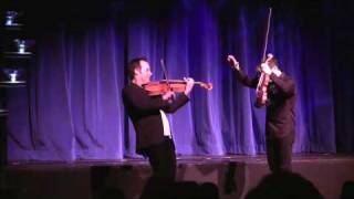 The Dueling Fiddlers Cello Suite remix quotBach n Rollquot on violin  viola  fiddle [upl. by Ardnod71]