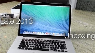 New Retina MacBook Pro Unboxing 15 Inch and Review Late 2013 [upl. by Gardal]