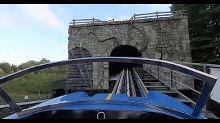 VERBOLTEN POV  DROP TRACK Roller Coaster  Busch Gardens Williamsburg [upl. by Keeton396]