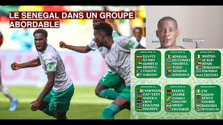 TIRAGE QUALIFICATIONS COUPE DU MONDE 2026 ZONE Afrique Le Senegal dans un Groupe Abordable [upl. by Colly]