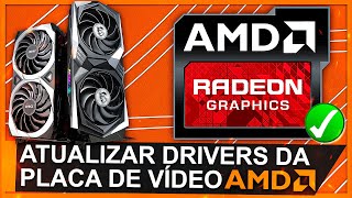 Como Instalar ou Atualizar os DRIVERS da Placa de Vídeo AMD  Atualizado 2024 [upl. by Nilsoj]