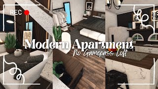 modern loft apartment  no gamepass ꒰ build amp tour ꒱ bloxburg  itapixca builds [upl. by Takakura]