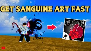 How To Get Sanguine Art EASILY In Blox Fruits [upl. by Galligan]