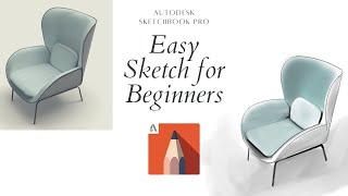 Easy Autodesk Sketchbook Tutorial for Beginners  Digital Sketching  Autodesk Sketchbook [upl. by Lolande205]