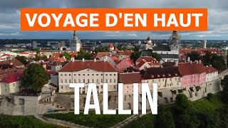 Tallinn vue du ciel  Vidéo drone en 4k  Estonie ville de Tallinn depuis les airs [upl. by Kilam]