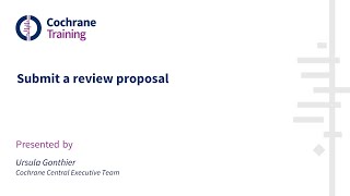 Submit a review proposal [upl. by Melgar]