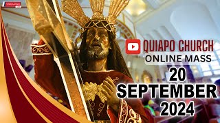 Quiapo Church Live Mass Today  September 20 2024 FRIDAY MISA NG POONG HESUS NAZARENO [upl. by Viens61]