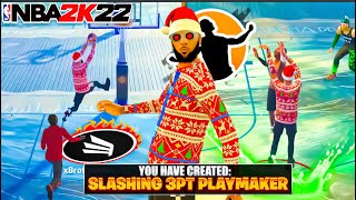 I CREATED THE FIRST EVER 2WAY 3PT PLAYMAKER ON NBA2K22 CURRENT GEN [upl. by Haelak]