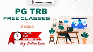 PG TRB Free classes for All subjects Limited time opportunityl Registration open Professor Academy [upl. by Cohe]