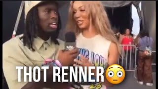 Booman Reacts To Brittany Renner Tries To Rizz Up Kai Cenat During Interview 😳🤢 [upl. by Colly]