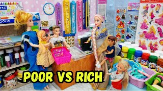 Rich VS Poor Barbie doll shoppingBarbie show tamil [upl. by Nalak903]