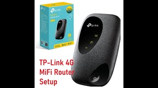 TP link M7200 Pocket 4G LTE Mobile Wi Fi Setup  M7200  M7000 [upl. by Shandy]