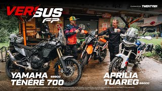 Yamaha Ténéré 700 vs Aprilia Tuareg 660  Versus FP [upl. by Bernard]