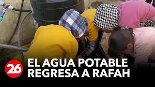 El agua potable regresa a Rafah gracias a plantas desalinizadoras en Egipto  26Global [upl. by Alvinia]