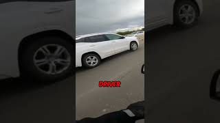 VW Driver Gets Instant Karma After Almost Crashing Into Biker 😂 [upl. by Acirne]