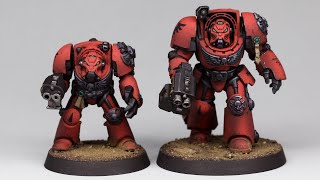 Painting Terminators 30 Years Apart  BLOOD ANGELS  Space Marines  LEVIATHAN  WARHAMMER 40k [upl. by Kcam808]