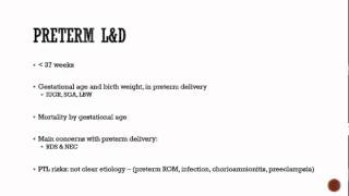 Obstetrics 9 Labor and Delivery Complications maternal  PTL ROM PROM PPROM [upl. by Henri]