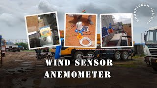 Wind sensor 💨 amp Anemometer fiting Sushitech  180 T Crane [upl. by Yllom]