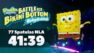 SpongeBob SquarePants Battle for Bikini Bottom – Rehydrated 77 Spatulas Lagless Speedrun in 4139 [upl. by Resarf892]