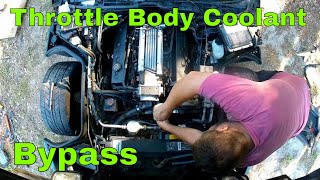 94 LT1 C4 Corvette Throttle Body Coolant Bypass [upl. by Enneiluj25]