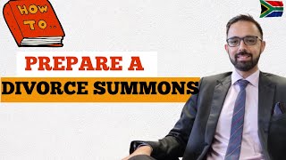 D172 HOW TO PREPARE A DIVORCE SUMMONS  SOUTH AFRICA [upl. by Polk759]