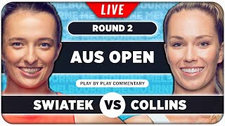 SWIATEK vs COLLINS • Australian Open 2024 • LIVE Tennis PlaybyPlay Stream [upl. by Latia]