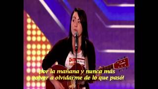 X Factor  Lucy Spraggan  Last Night Spanish subtitles [upl. by Hill]