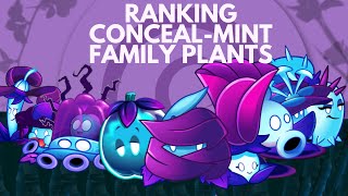 ranking all concealmint family plants  pvz2 tier list  pvz2 rank episode 5 [upl. by Enelie399]