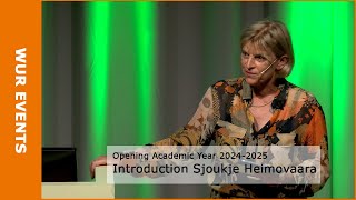 Opening Academic Year 20242025  Introduction Sjoukje Heimovaara [upl. by Gaudette]