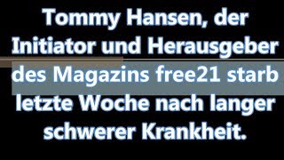 NSC 101 Zum Tod von Tommy Hansen Sein Vortrag in Aachen Freie Medien eine Illusion [upl. by Athene]