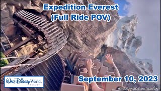 Expedition Everest Full Ride POV  September 10 2023 [upl. by Marriott]