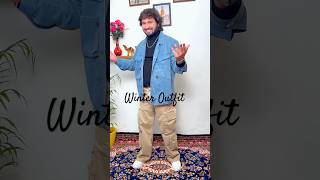 Winter denim and Bagy jeans outfit youtubeshorts shorts outfit [upl. by Akirrehs]