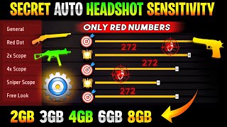 Secret Headshot Sensitivity😱 After Ob43 Update Headshot SensitivityFree Fire Auto Headshot Setting [upl. by Gally994]