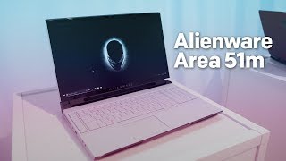 Alienware Area 51m Handson Most Powerful Gaming Laptop [upl. by Hanna]