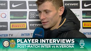 INTER 21 HELLAS VERONA  BARELLA  BASTONI  LAZARO EXCLUSIVE INTERVIEWS SUB ENG [upl. by Hays]