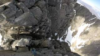 Crossing Tower Gap Clip from Tower Ridge Ben Nevis ascent [upl. by Karylin97]