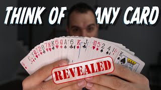 The Most FAMOUS MindReading Card Trick Revealed Mentalism Tutorial [upl. by Nerissa]