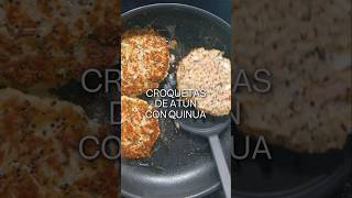 CROQUETAS DE ATÚN con QUINUA fáciles de preparar nutritivas y perfectas para empezar la semana 🤤 [upl. by Ramiah]