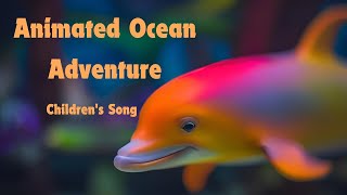 Swim Little Dolphin Fish – Fun and Cheerful Childrens Song  Animated Ocean Adventure [upl. by Gnouhp]