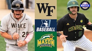 1 Wake Forest vs George Mason  WinstonSalem Regional Final  2023 College Baseball Highlights [upl. by Webber]