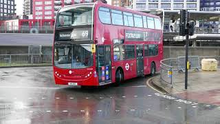 London Buses in action at Canning Town Station 14th December 2020 [upl. by Pegma]