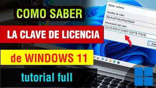 Como saber la Clave de Licencia de Windows 11 2024  como saber la clave de producto de mi pc [upl. by Joashus]