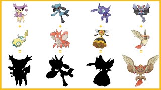 Pokemon Fusion Compilation 258  pidgeot  gliscor  vespiquen  sableye  corphish  riolu [upl. by Notniuq]