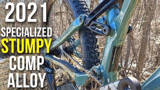 2021 Specialized Stumpjumper Comp Alloy Mountain Bike Review amp Weight [upl. by Aimik]